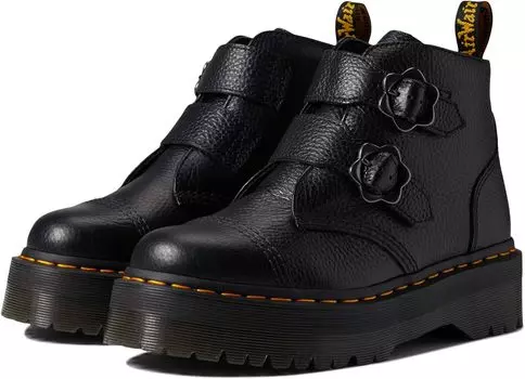Ботильоны Devon Flower Dr. Martens, цвет Black Milled Nappa