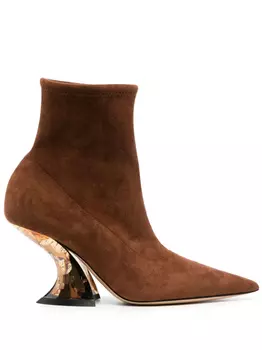 Ботильоны Elodie 85 Casadei, коричневый