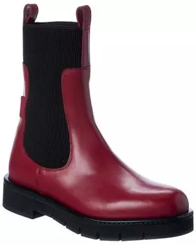 Ботильоны Ferragamo Rook из кожи Salvatore Ferragamo, красный