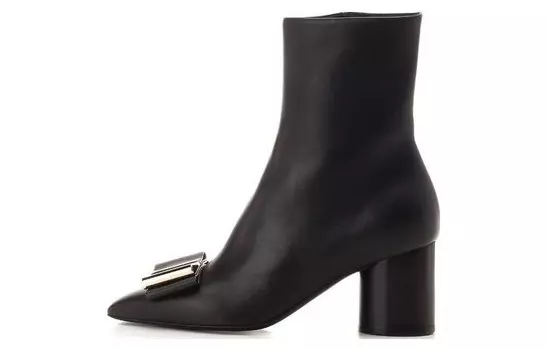 Ботильоны Ferragamo с бантом, черный