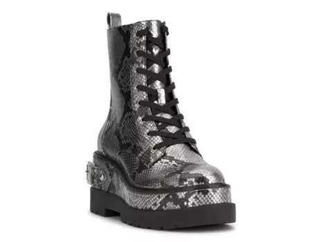 Ботильоны Jessica Simpson Imelda Platform Bootie, серебристый металлик с принтом под кожу змеи
