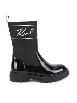 Ботильоны Karl Lagerfeld Kids, черный