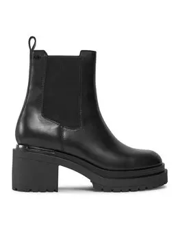 Ботильоны на блочном каблуке DKNY, черный