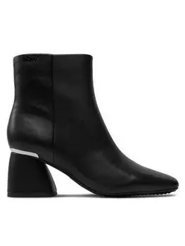 Ботильоны на блочном каблуке DKNY, черный