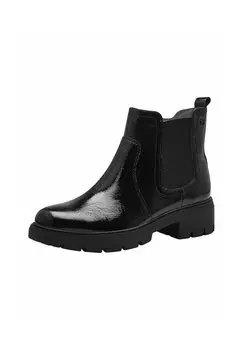 Ботильоны на платформе COMFORT CHELSEA Tamaris, черный металлик
