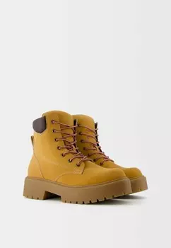 Ботильоны на платформе MOUNTAIN 11220460 Bershka, коричневый