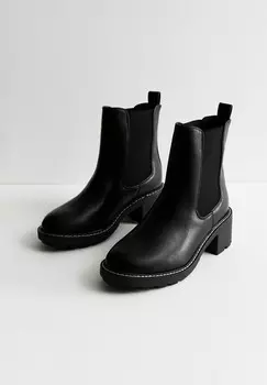Ботильоны на платформе WIDE FIT CHUNKY CHELSEA New Look Wide Fit, черный