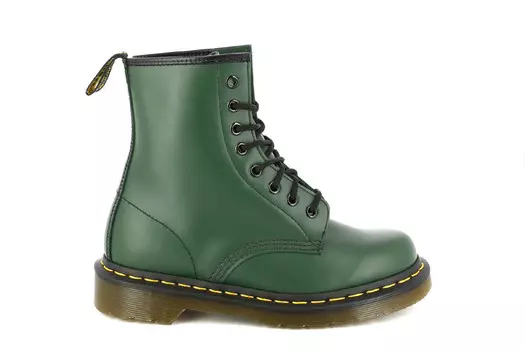 Ботильоны на плоской подошве 1460 Dr. Martens, зеленый