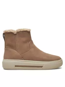 Ботильоны на плоской подошве Clarks, бежевый
