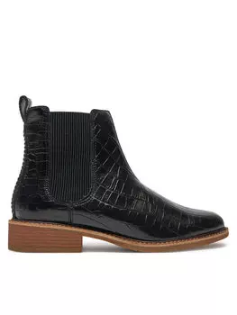 Ботильоны на плоской подошве Clarks, черный
