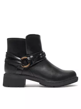 Ботильоны на плоской подошве Clarks, черный