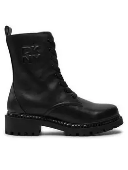 Ботильоны на плоской подошве DKNY, черный