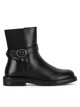 Ботильоны на плоской подошве U.S. Polo Assn., черный