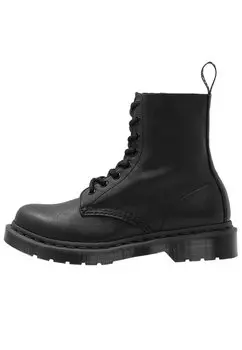Ботильоны на шнуровке Dr. Martens кожаные, черный