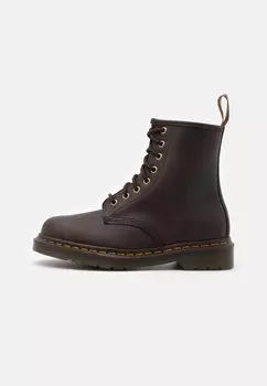 Ботильоны на шнуровке Dr. Martens, коричневый