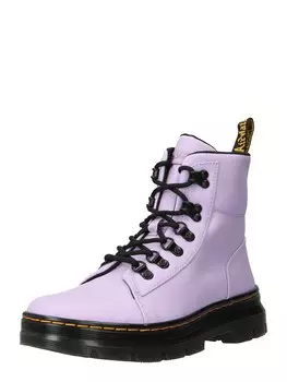 Ботильоны на шнуровке Dr. Martens Combs, сирень