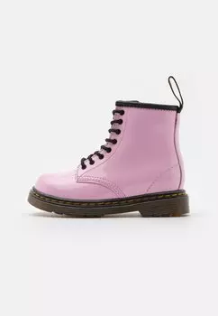 Ботильоны на шнуровке Dr. Martens, цвет pale pink