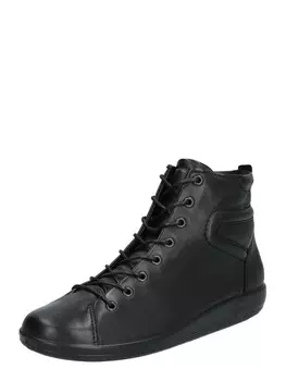 Ботильоны на шнуровке ECCO Lace-Up Ankle Boots Soft 2.0, черный