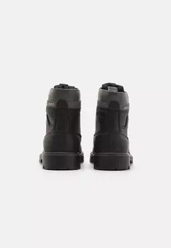 Ботильоны на шнуровке JFWFINIUS Jack & Jones, антрацит