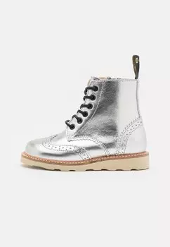 Ботильоны на шнуровке Sidney Brogue Boot Unisex Young Soles, цвет silver