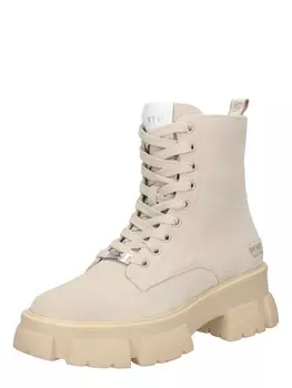 Ботильоны на шнуровке Steve Madden Tanker, крем