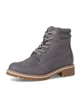 Ботильоны на шнуровке Tamaris Lace-Up Ankle Boots, темно-серый