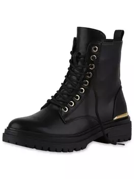 Ботильоны на шнуровке Van Hill Lace-Up Ankle Boots Natalie, черный