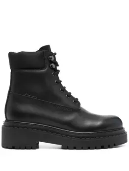 Ботильоны Prada из кожи, черный