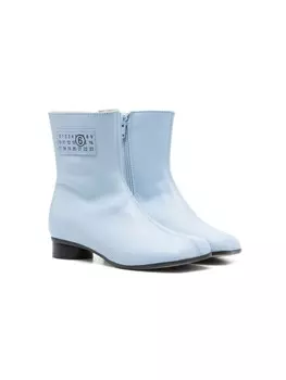 Ботильоны с логотипом MM6 Maison Margiela Kids, синий
