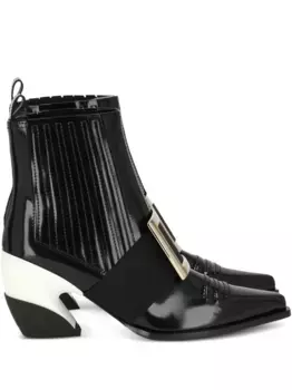 Ботильоны с пряжкой Roger Vivier, черный