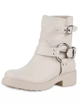 Ботильоны VAN HILL Biker Boots Anna, бежевый