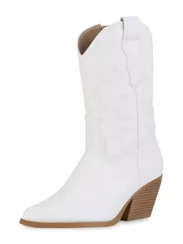 Ботильоны VAN HILL Cowboy Boots Allison, белый