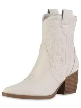 Ботильоны VAN HILL Cowboy Boots Ava, бежевый