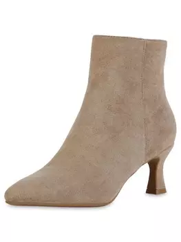 Ботильоны VAN HILL Ingrid, цвет khaki velours