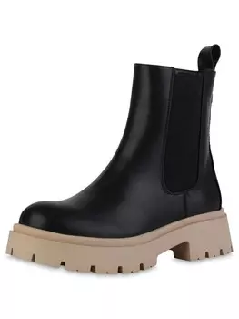 Ботильоны VAN HILL Plateau Boots Eleanor, цвет schwarz beige