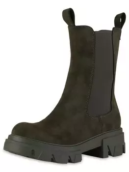 Ботильоны VAN HILL Plateau Boots Harper, цвет olivgrn