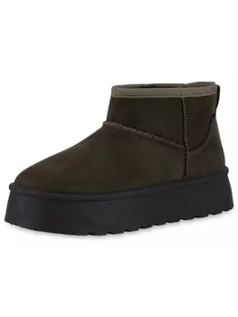Ботильоны VAN HILL Winter Boots Amelia, цвет olivgrn schwarz