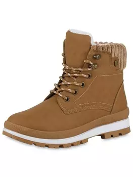 Ботильоны VAN HILL Worker Boots Amelia, светло-коричневый
