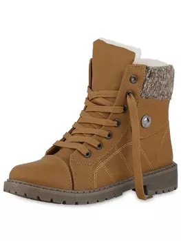 Ботильоны VAN HILL Worker Boots Anna, светло-коричневый