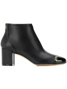 Ботильоны Vara с цепочкой Ferragamo, черный