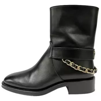Ботильоны женские черные Chanel
