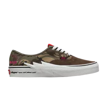 Ботинки AAPE x Authentic Vans, зеленый