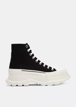 Ботинки Alexander Mcqueen Tread Canvas, черный
