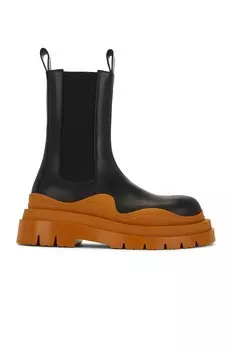 Ботинки Bottega Veneta Tire Chelsea, черный
