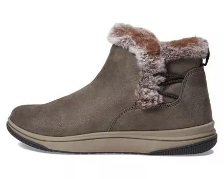 Ботинки Breeze Faux Fur Clarks, оливковый