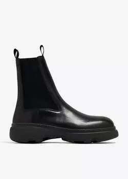 Ботинки Burberry Creeper Chelsea, черный