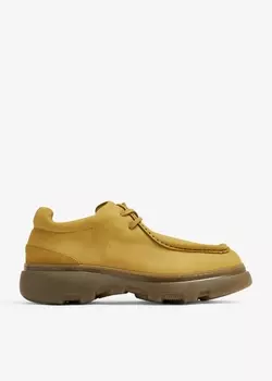 Ботинки Burberry Nubuck Creeper, желтый