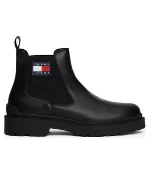 Ботинки-челси кожаные Tommy Jeans, черный