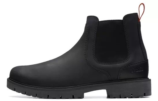 Ботинки Челси мужские черные Clarks