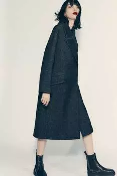 Ботинки челси с заклепками ZARA, черный